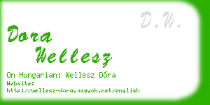 dora wellesz business card